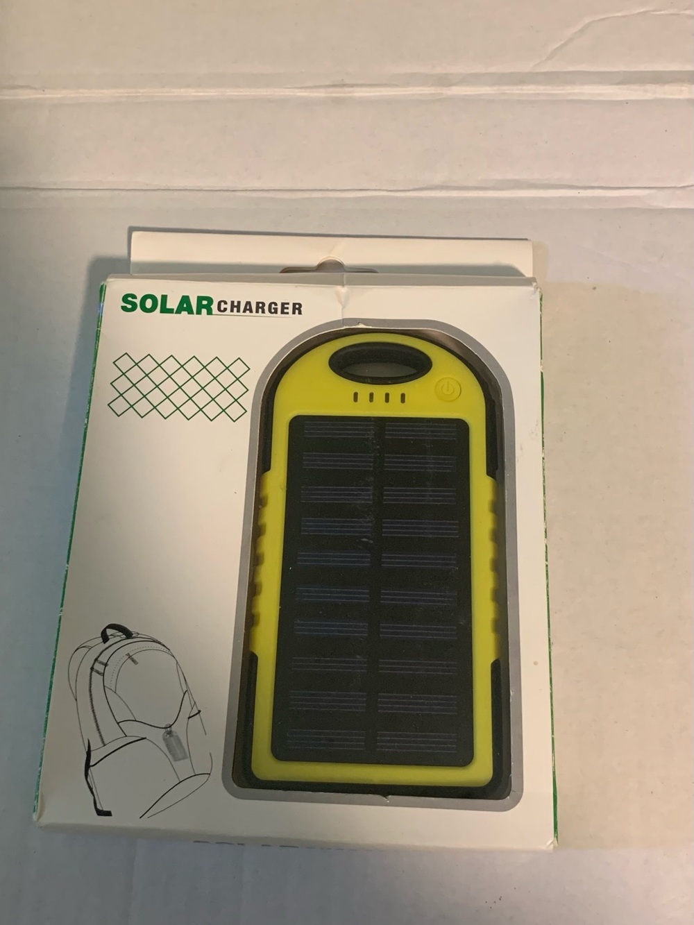 Solar Charger Power Bank 5.0V Yellow